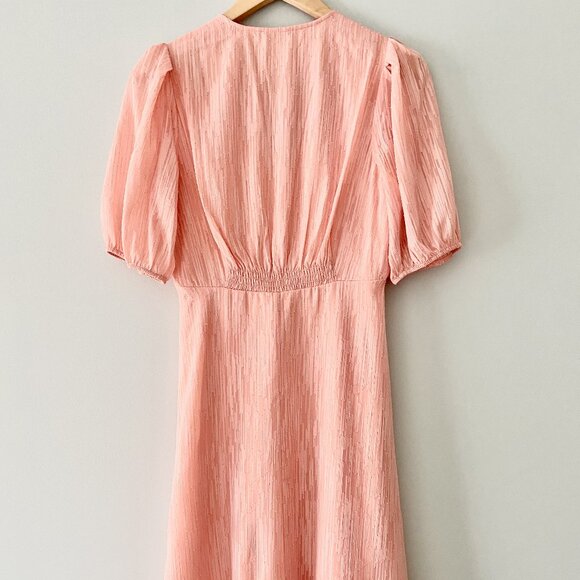 CALVIN KLEIN Peach Dress - Size 2 - Picture 5 of 7